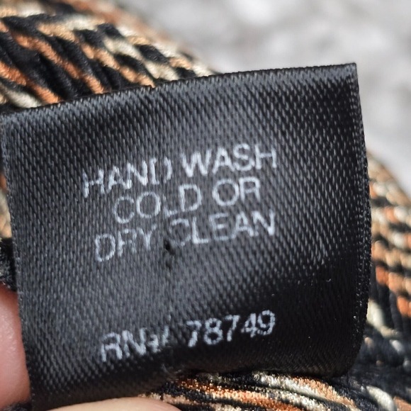 Vintage Arden B Shirt Womens Large Brown Flare Sleeves V-Neck Boho Stretch Y2K - Picture 7 of 12